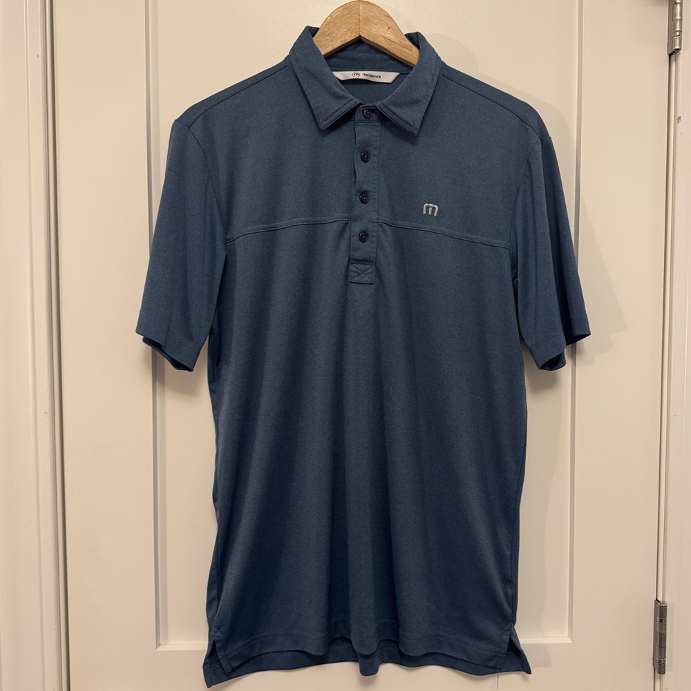 Travis Mathew Blue Polo Size Medium